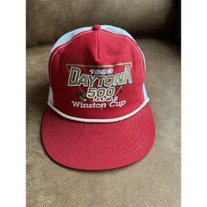 Vintage 1999 Daytona 500 Nascar Winston Cup Trucker Hat Cap Snapback Racing